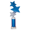 Trinity Star Multisport Tube Trophy Blue & Silver 290mm