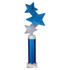 Trinity Star Multisport Tube Trophy Blue & Silver 340mm