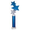 Trinity Star Multisport Tube Trophy Blue & Silver 365mm