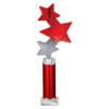 Trinity Star Multisport Tube Trophy Red & Silver 315mm