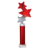 Trinity Star Multisport Tube Trophy Red & Silver 365mm