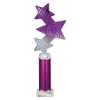 Trinity Star Multisport Tube Trophy Purple & Silver 315mm