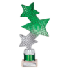 Trinity Star Multisport Tube Trophy Green & Silver 215mm