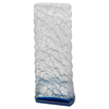 Clear/blue Glass Rock Column (approx 25mm Thick) - 8.75in (222mm)