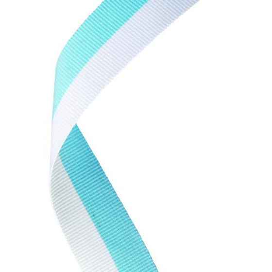 Medal Ribbon Sky Blue/white - 30 X 0.875in (762 X 22mm)