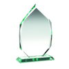 Jade Glass Diamond On Base (15mm Thick) -10.25in (260mm)