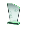 Jade Glass Sail Plaque (15mm Thick) - 6.75in (171mm)