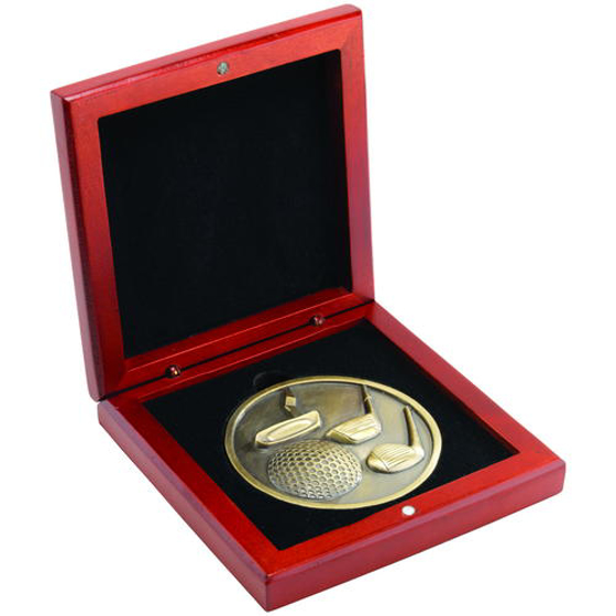 Rosewood Medal Box - (50mm Recess) 3.5in (89mm)