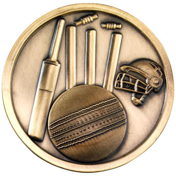 Cricket Medallion - Antique Gold 2.75in (70mm)