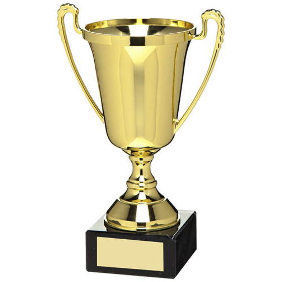 Gold Plastic Cup Trophy - 7in (178mm)