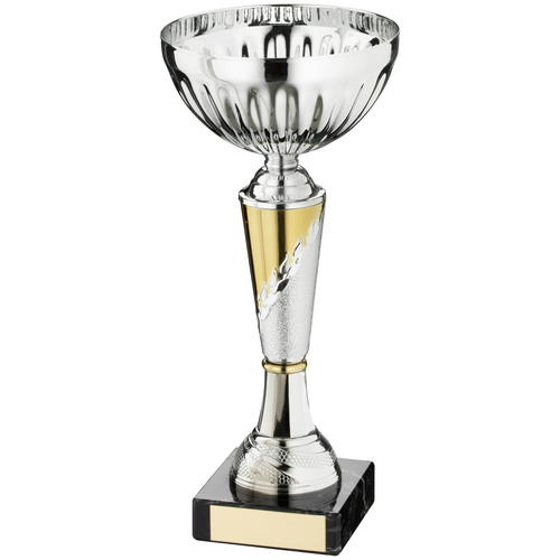 Silv/gold V Wreath Trophy - 9.5in (241mm)