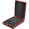 Jade Glass Diamond In Quality Wood Box (19mm Thick) - 10in (254mm)