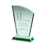 Jade Glass Sail Plaque (15mm Thick) - 7.75in (197mm)