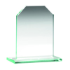 Jade Glass Chamfered Rectangle Plaque (6mm Thick) - 4.5in (114mm)