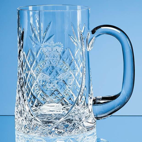 Lead Crystal Sloped Panel Tankard 0.595ltr