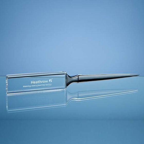 Optical Crystal Letter Opener 21.5cm