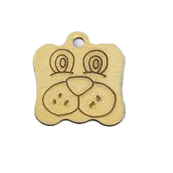 Dog Shape Pet Tag 22mm