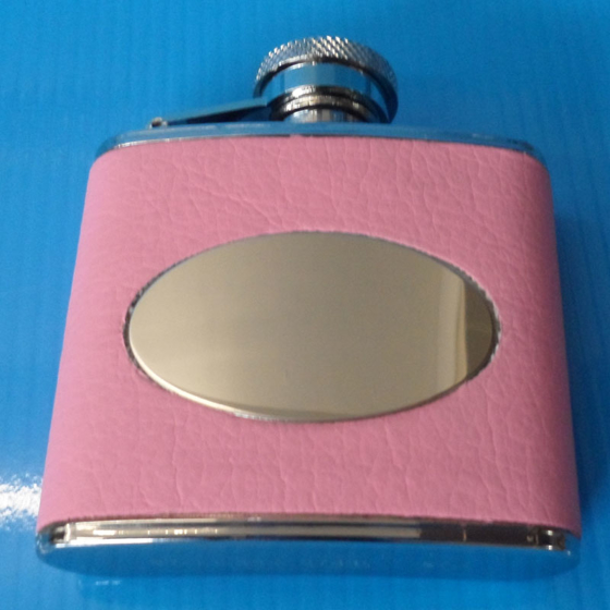 2oz Pink Hip Flask