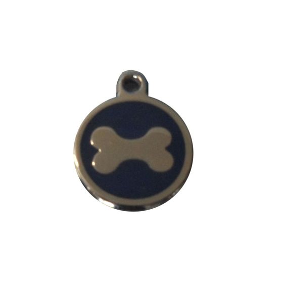 Enamelled Bone Pet Tags 20 mm