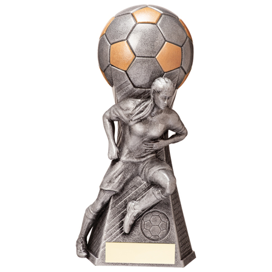 Trailblazer Football Female Heavyweight Antique Silver 230mm