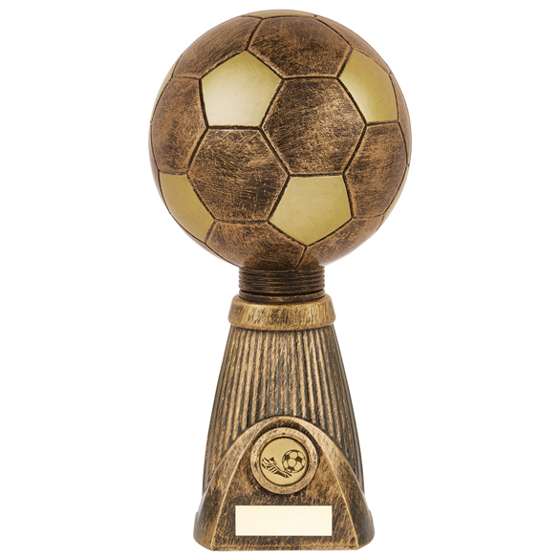 Planet Football Deluxe Rapid 2 Trophy Antique Bronze & Gold 285mm