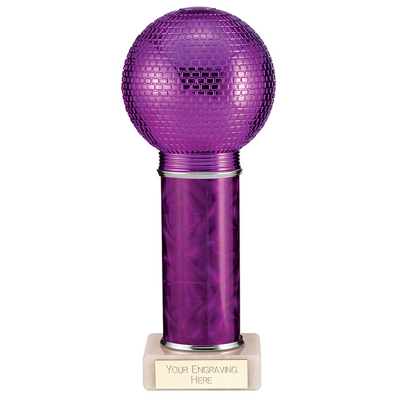 Disco Inferno Tube Trophy Purple 215mm