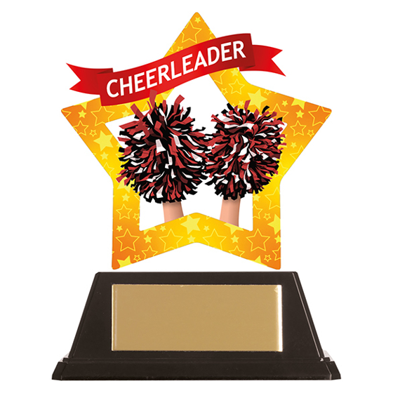 Mini-Star Cheerleader Acrylic Plaque 100mm