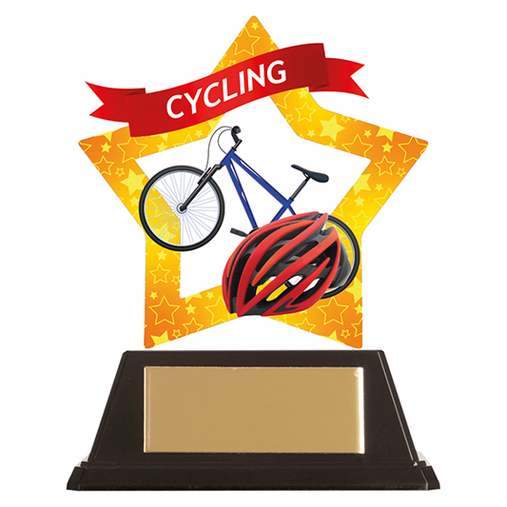 Mini-Star Cycling Acrylic Plaque 100mm