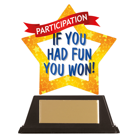 Mini-Star Participation Acrylic Plaque 100mm