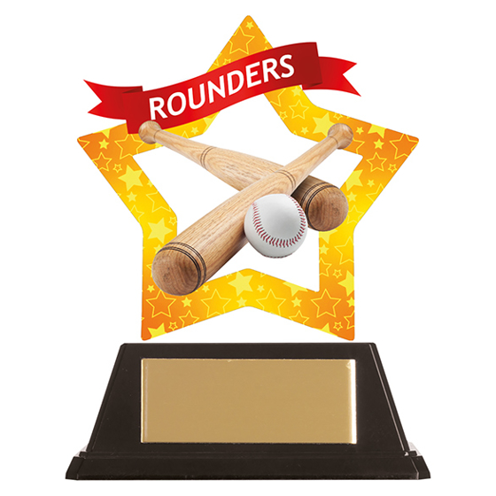 Mini-Star Rounders Acrylic Plaque 100mm