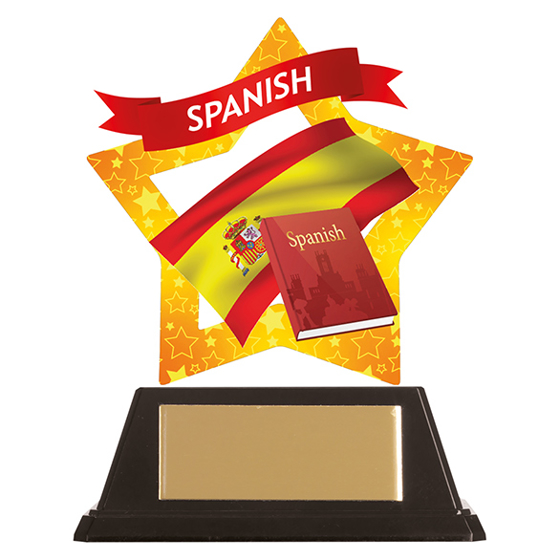 Mini-Star Spanish Acrylic Plaque 100mm