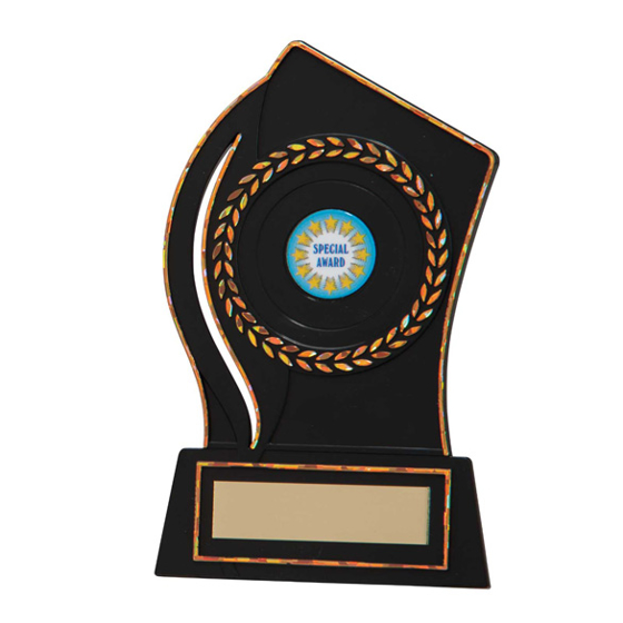 Quest Black Plastic Plaque Award 110mm