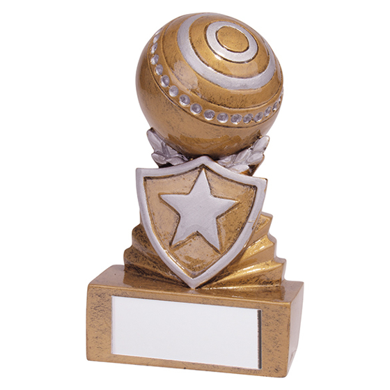 Shield Lawn Bowls Mini Award 95mm