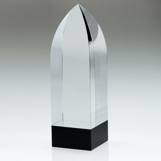 Picture of CLEAR/BLACK POINTED COLUMN (60MM THICK) - 9.5in