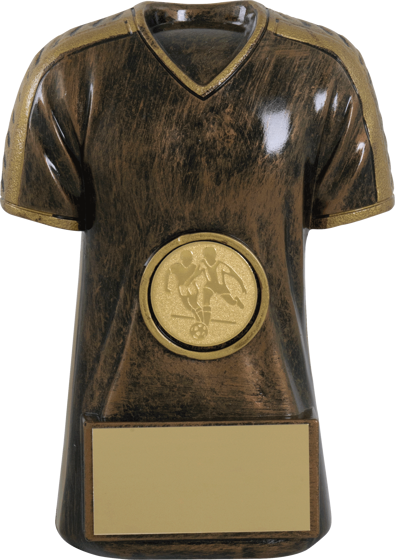 Picture of Meteor Bronze/Gold Football Shirt Award 5" 130mm