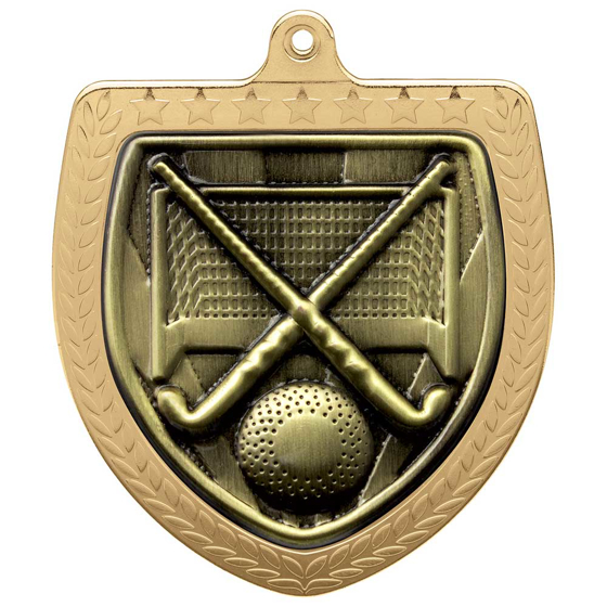 Picture of Cobra Field Hockey Shield Medal Gold 75mm