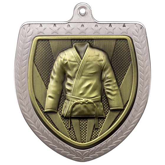 Picture of Cobra Martial Arts Gee Shield Medal Silver 75mm