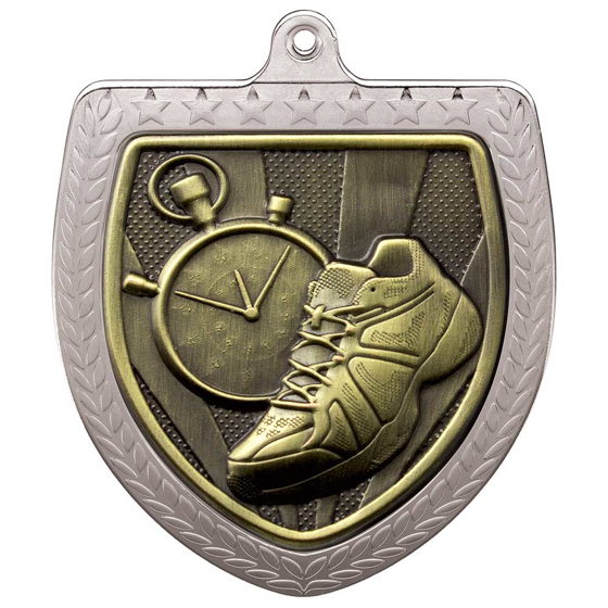 Picture of Cobra Running Shield Medal Silver 75mm