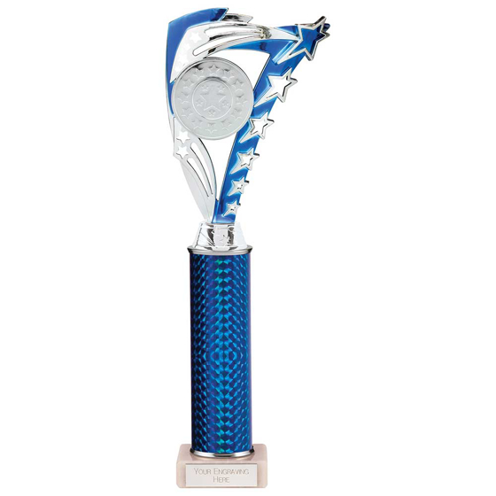 Picture of Frenzy Multisport Tube Trophy Silver & Blue 340mm