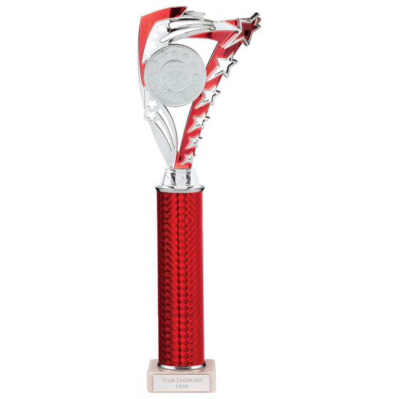 Picture of Frenzy Multisport Tube Trophy Silver & Red 365mm