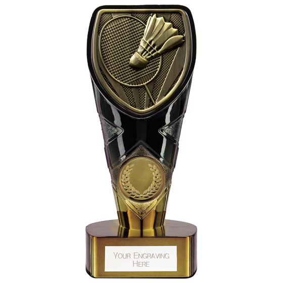 Picture of Fusion Cobra Badminton Award Black & Gold 150mm