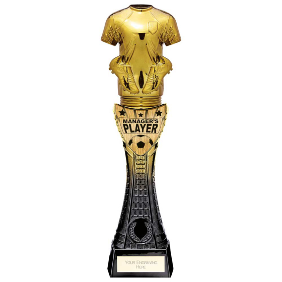 Picture of Fusion Viper Shirt Managers Player Black & Gold 295mm