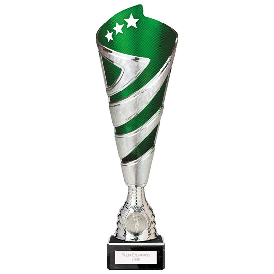 Picture of Hurricane Altitude Plastic Cup Silver & Green 310mm