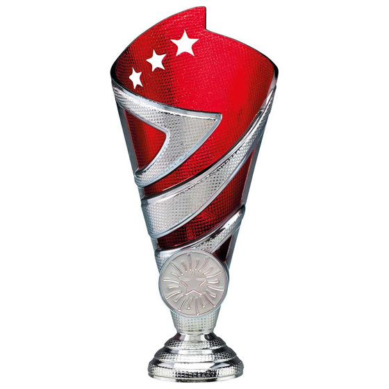 Picture of Hurricane Multisport Plastic Cup Silver & Red 170mm