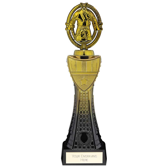 Picture of Maverick Heavyweight Martial Arts Award Black & Gold 315mm