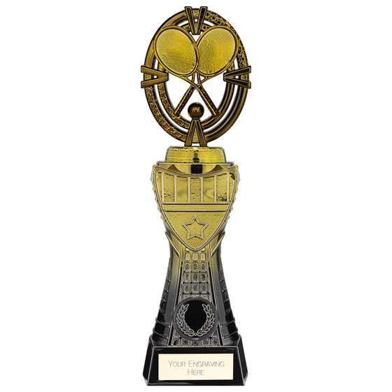 Picture of Maverick Heavyweight Tennis Award Black & Gold 250mm