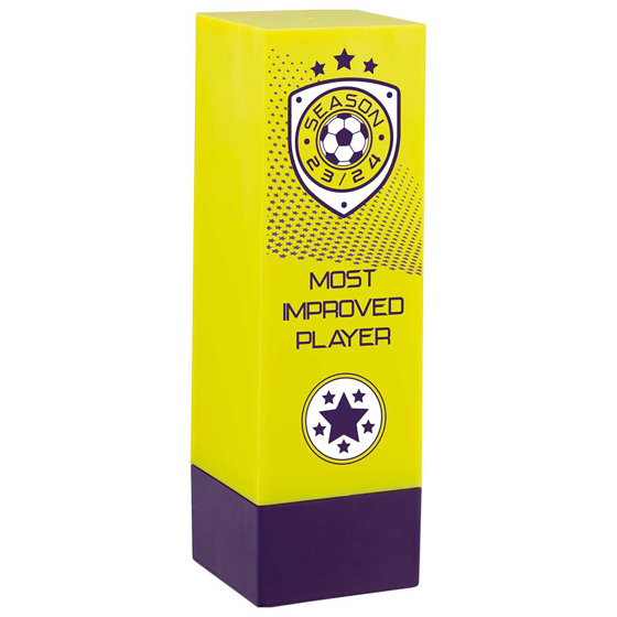 Picture of Prodigy Tower Most Improved Award Yellow & Purple 160mm