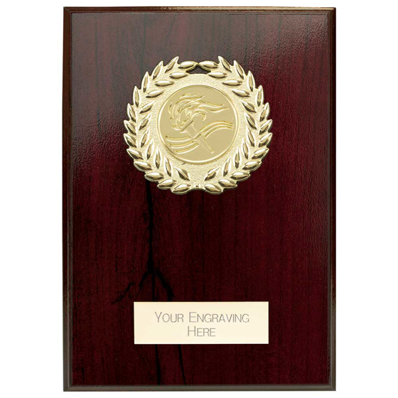 Picture of Reward Wreath Plaque Cracked Cherry 125x90mm