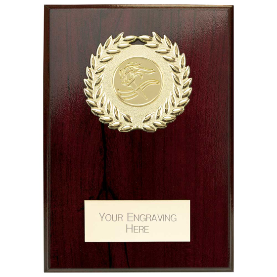 Picture of Reward Wreath Plaque Cracked Cherry 150x110mm