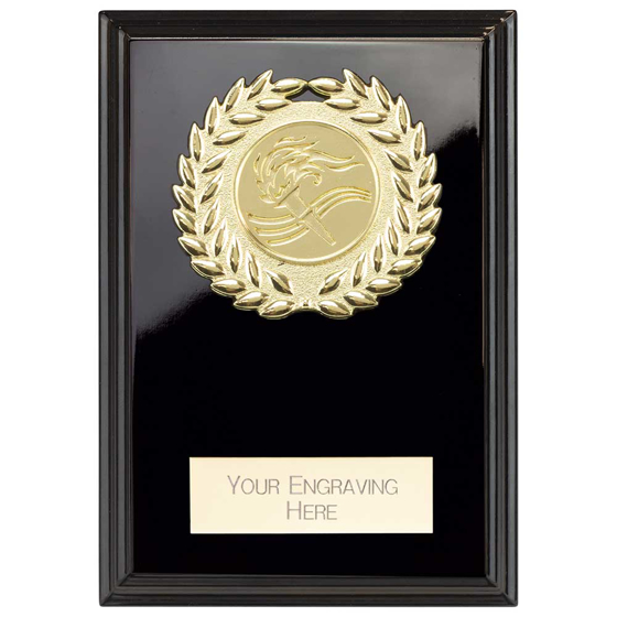 Picture of Reward Wreath Plaque Epic Black 100x75mm